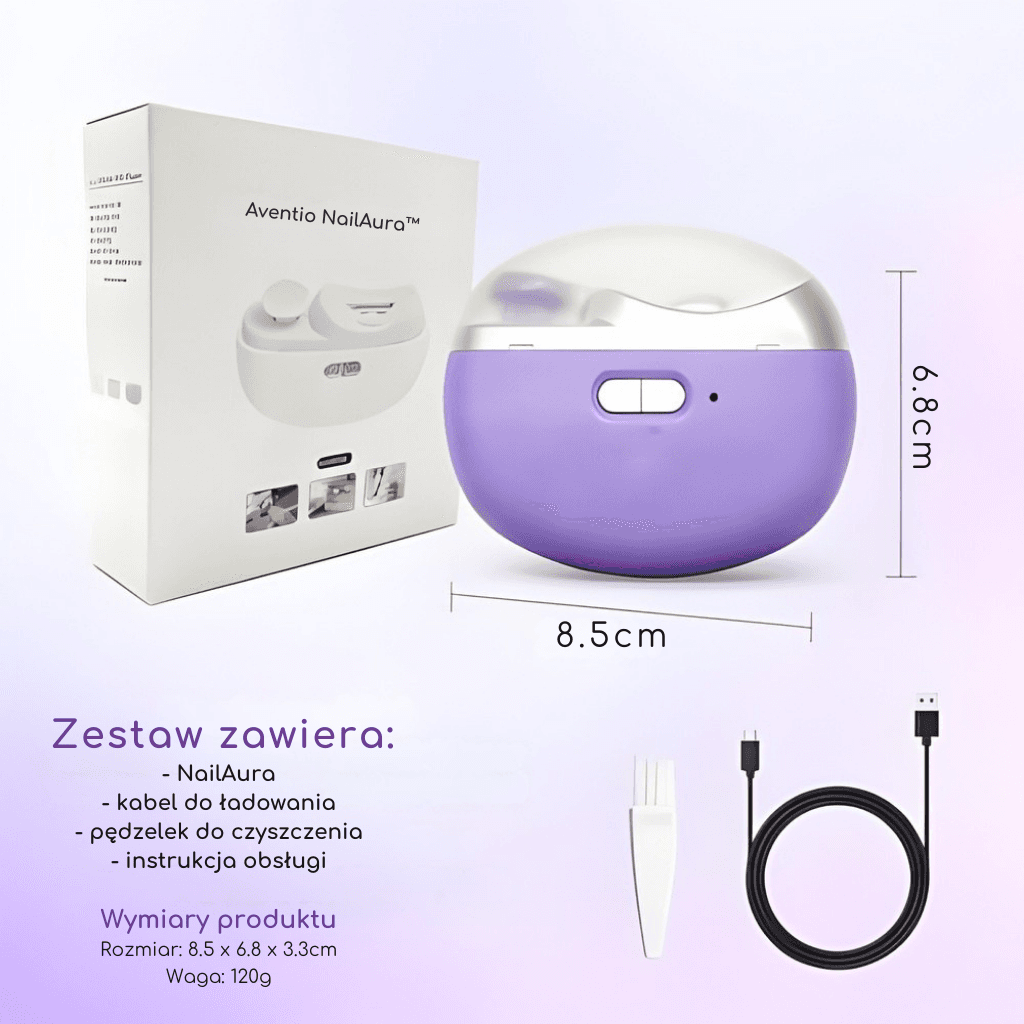 Aventio NailAura - pilnik do paznokci z funkcją polerowania