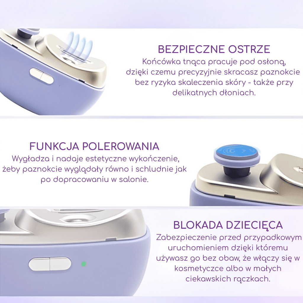 Aventio NailAura - pilnik do paznokci z funkcją polerowania